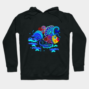 Fantastic fish with Celtic ornament Hoodie